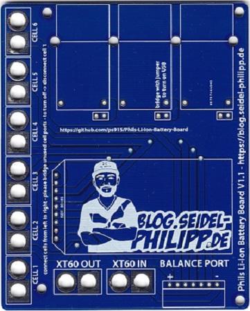 Li-Ion Battery Board front